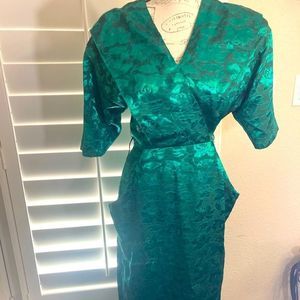 Vintage green dress Dawn Joy fashions